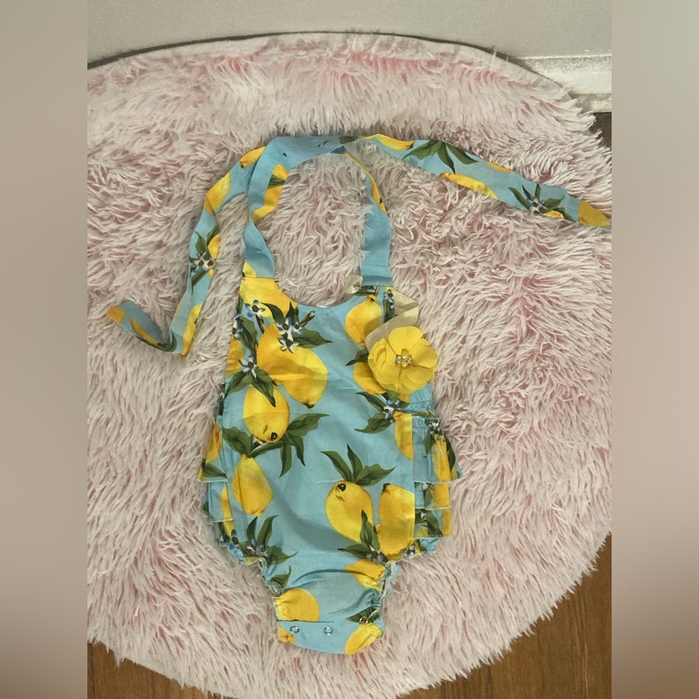 Princesasa Lemons Ruffles Romper